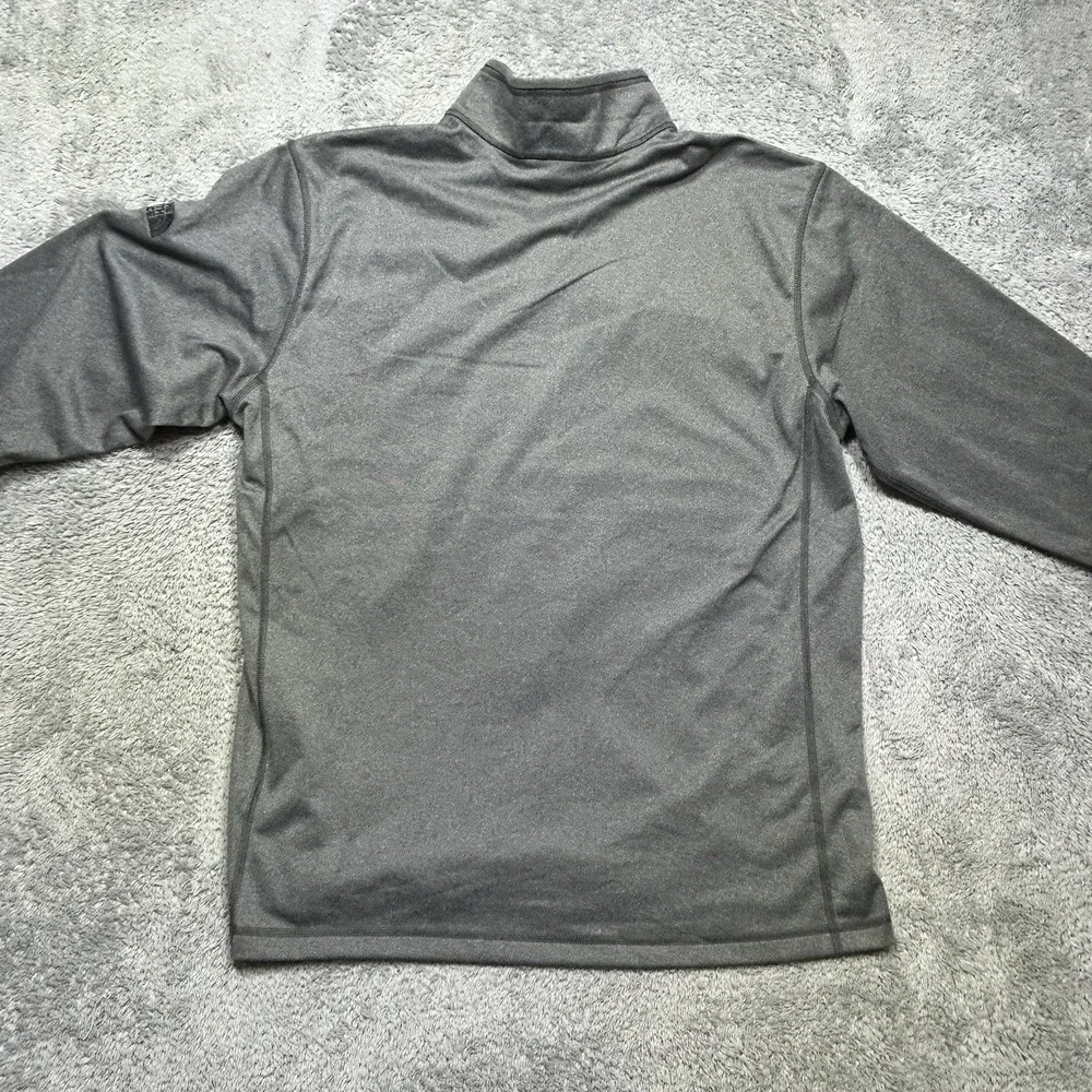 The North Face Pullover Men's XL Gray Tech 1/4 Zip Fleece Outdoor Bekaert Logo